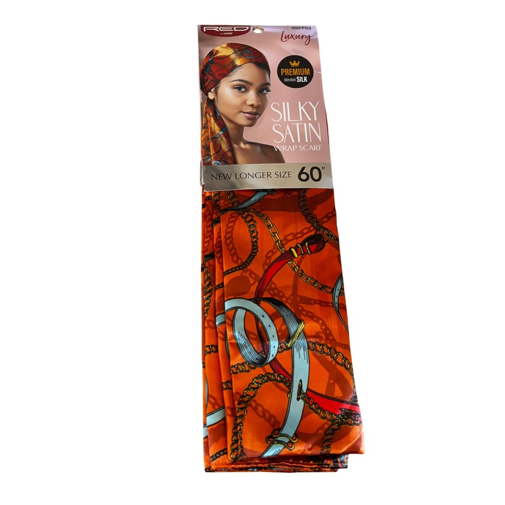 RED by KISS Women's Silky Satin Wrap Scarf‎ NEW 60" Length